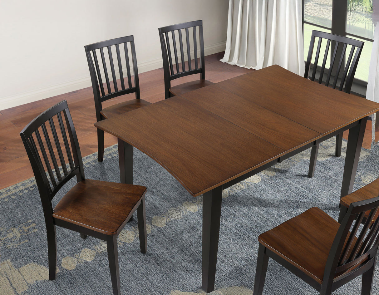 Joplin Walnut/Ebony 5-Piece Dining Set from Steve Silver - Luna Furniture