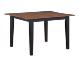 Joplin Walnut/Ebony Dining Table with 12″ Leaf from Steve Silver - Luna Furniture