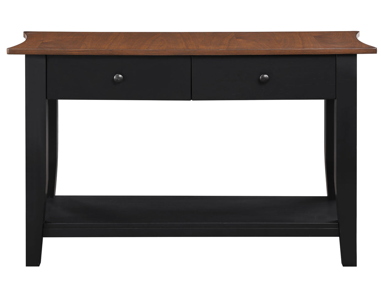 Joplin Walnut/Ebony Sofa Table from Steve Silver - Luna Furniture