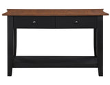 Joplin Walnut/Ebony Sofa Table from Steve Silver - Luna Furniture