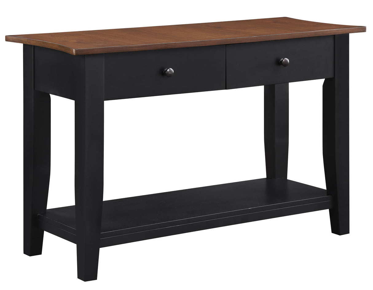 Joplin Walnut/Ebony Sofa Table from Steve Silver - Luna Furniture