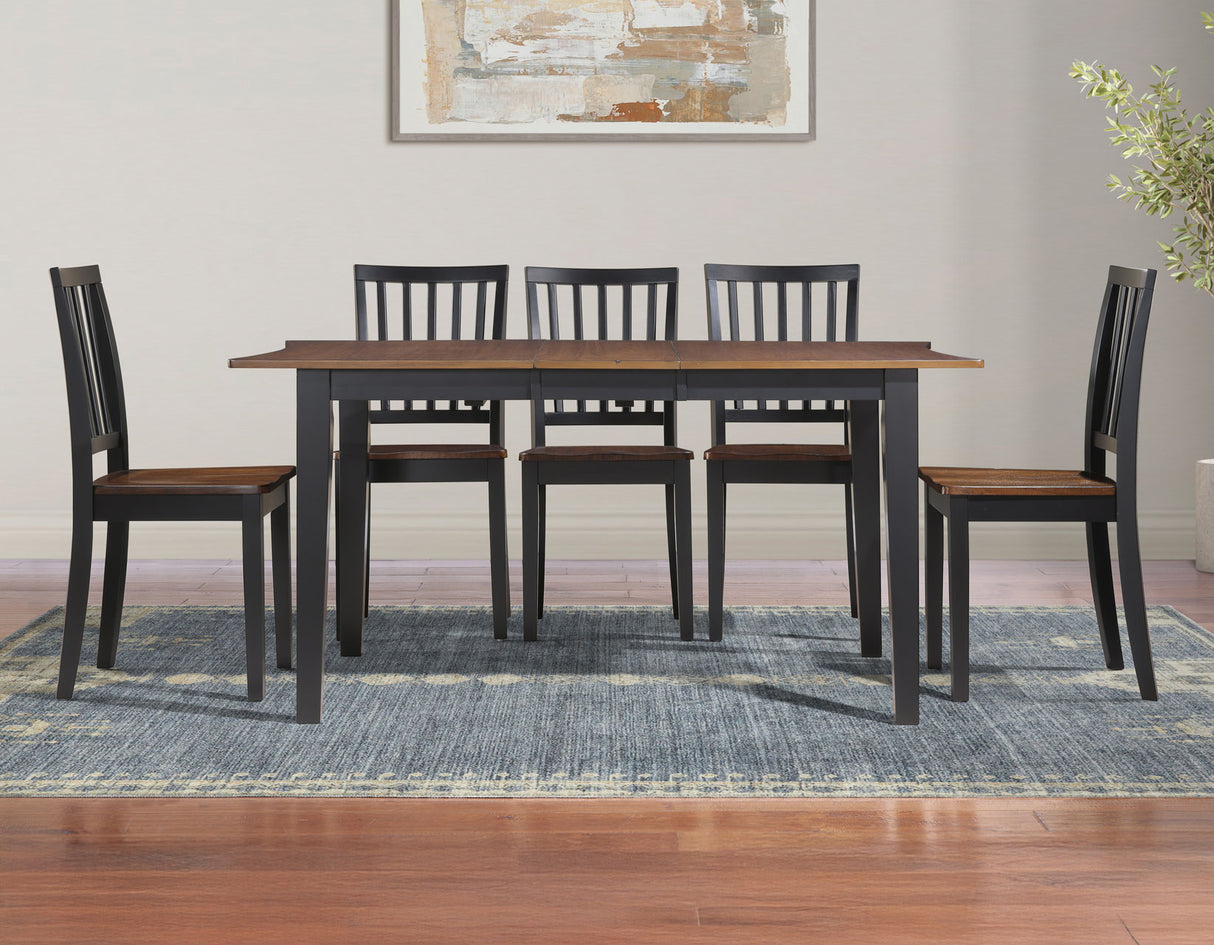 Joplin Walnut/Ebony Solid Wood Dining Chair, Set of 2 from Steve Silver - Luna Furniture