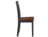 Joplin Walnut/Ebony Solid Wood Dining Chair, Set of 2 from Steve Silver - Luna Furniture