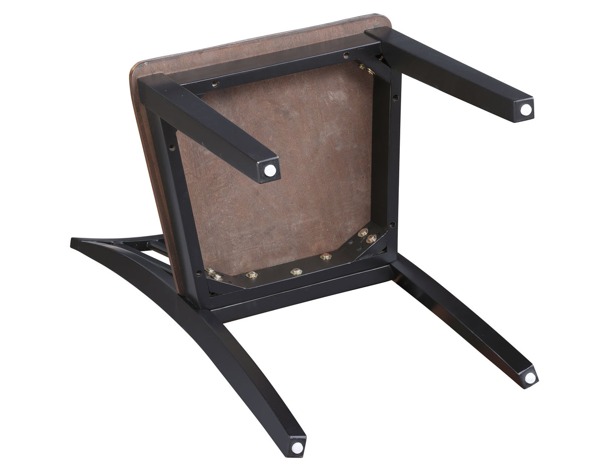 Joplin Walnut/Ebony Solid Wood Dining Chair, Set of 2 from Steve Silver - Luna Furniture