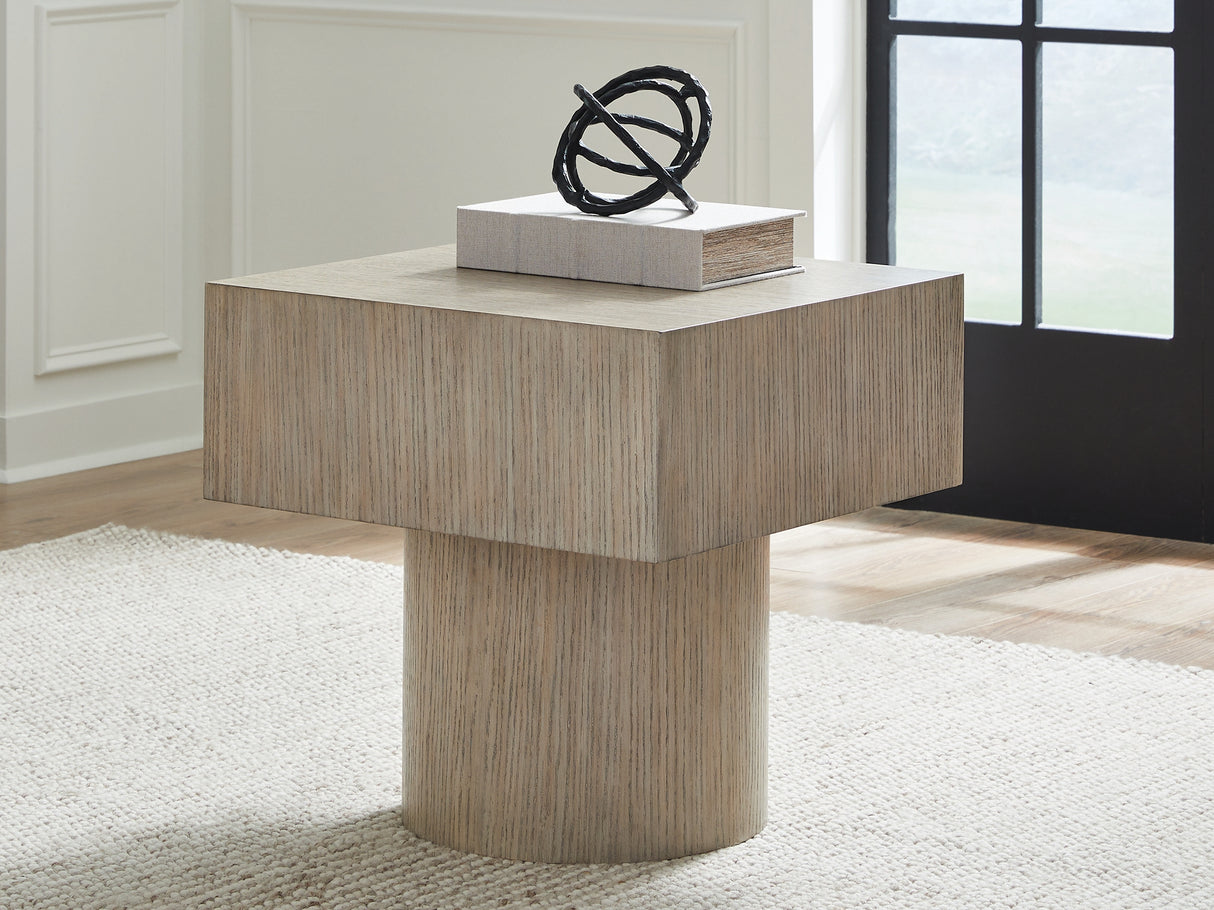 Jorielyn Light Grayish Brown End Table from Ashley - Luna Furniture