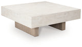 Jorlaina Light Grayish Brown Coffee Table from Ashley - Luna Furniture