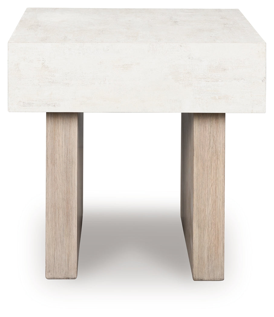 Jorlaina Light Grayish Brown End Table from Ashley - Luna Furniture