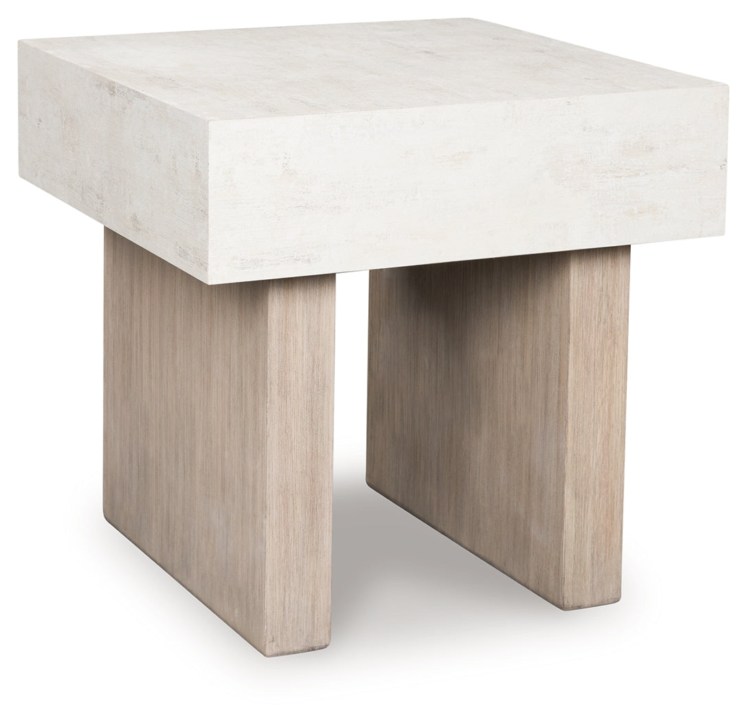 Jorlaina Light Grayish Brown End Table from Ashley - Luna Furniture