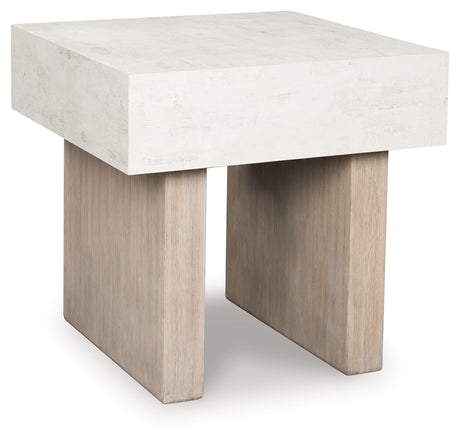 Jorlaina Light Grayish Brown End Table from Ashley - Luna Furniture