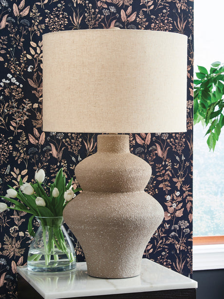 Jossleigh Beige Table Lamp from Ashley - Luna Furniture