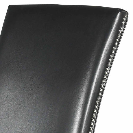 Finley Black PU Side Chair, Set of 2 from Steve Silver - Luna Furniture