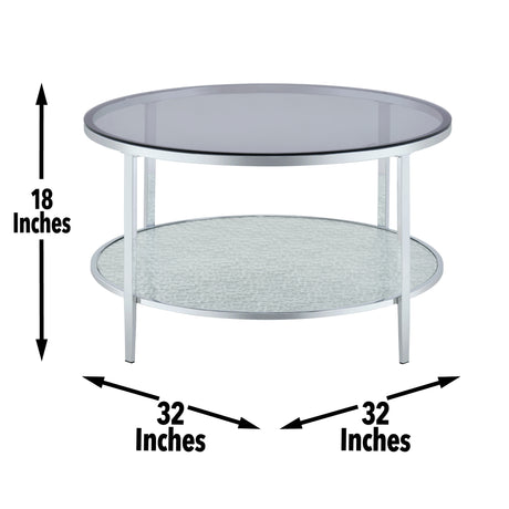 Frostine Round Cocktail Table from Steve Silver - Luna Furniture