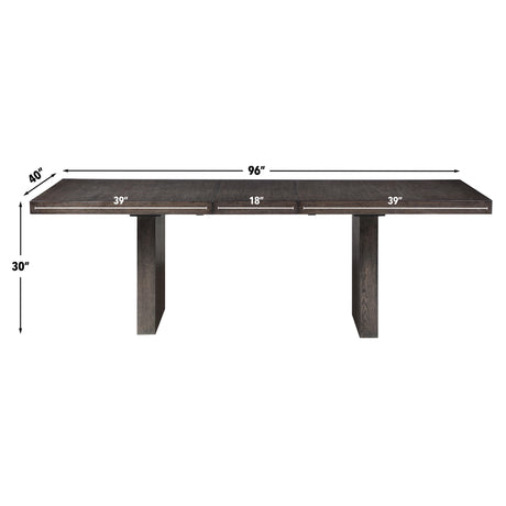Evan 78-96 inch Dining Table with 18″ Leaf from Steve Silver - Luna Furniture