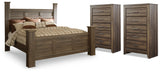 Juararo King Poster Bed and 2 Chests from Ashley Furniture - Luna Furniture
