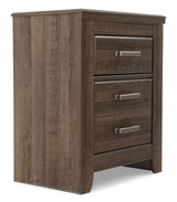 Juararo Queen Panel Bed with Mirrored Dresser and 2 Nightstands in Dark Brown from Ashley - Luna Furniture