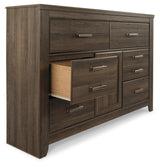 Juararo Queen Poster Bed, 2 Dressers, Mirror and 2 Nightstands from Ashley - Luna Furniture