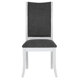 Judd 5-piece 54-inch Round Wood Dining Table Set Pearl White from Coaster - Luna Furniture