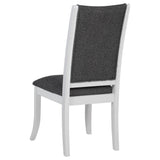 Judd 5-piece 54-inch Round Wood Dining Table Set Pearl White from Coaster - Luna Furniture