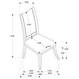 Judd 7-piece 54-inch Round Wood Dining Table Set Pearl White from Coaster - Luna Furniture
