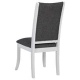 Judd 7-piece 54-inch Round Wood Dining Table Set Pearl White from Coaster - Luna Furniture