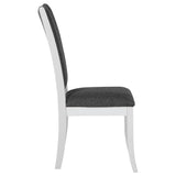 Judd 7-piece 54-inch Round Wood Dining Table Set Pearl White from Coaster - Luna Furniture