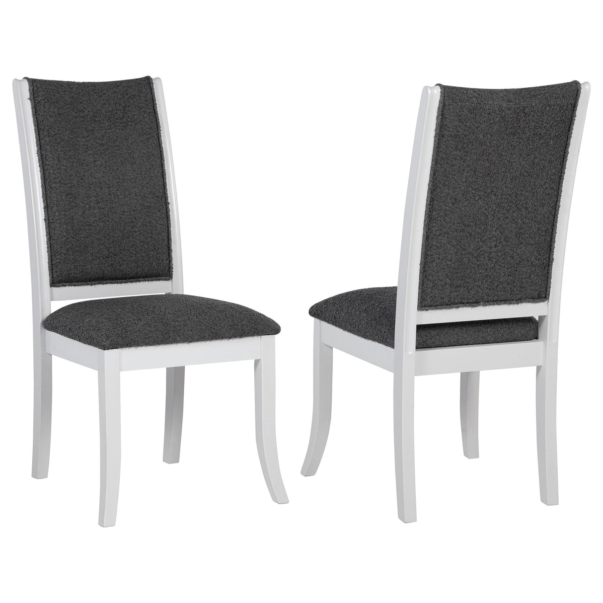 Judd Pearl White and Gray Dining Side Chair, Set of 2 from Coaster - Luna Furniture
