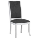 Judd Pearl White and Gray Dining Side Chair, Set of 2 from Coaster - Luna Furniture