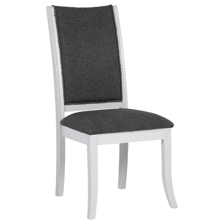 Judd Pearl White and Gray Dining Side Chair, Set of 2 from Coaster - Luna Furniture