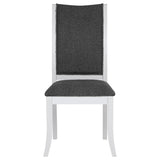 Judd Pearl White and Gray Dining Side Chair, Set of 2 from Coaster - Luna Furniture