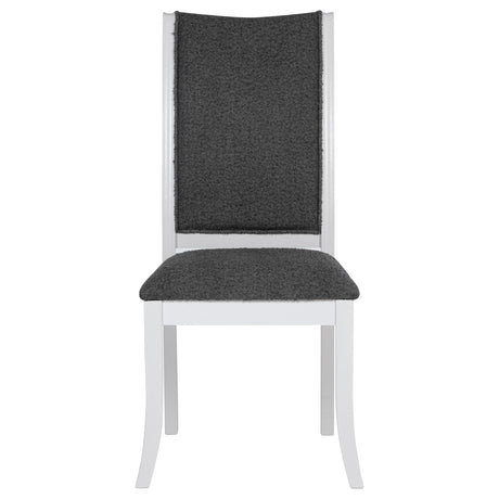 Judd Pearl White and Gray Dining Side Chair, Set of 2 from Coaster - Luna Furniture