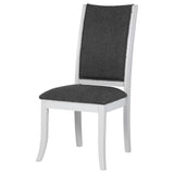 Judd Pearl White and Gray Dining Side Chair, Set of 2 from Coaster - Luna Furniture