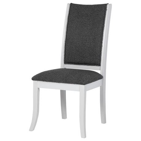 Judd Pearl White and Gray Dining Side Chair, Set of 2 from Coaster - Luna Furniture