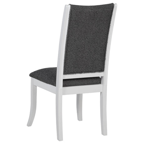 Judd Pearl White and Gray Dining Side Chair, Set of 2 from Coaster - Luna Furniture