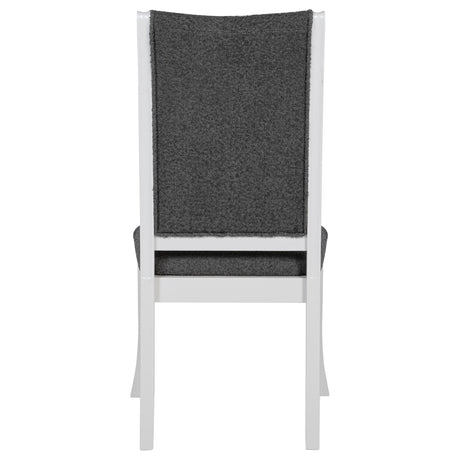 Judd Pearl White and Gray Dining Side Chair, Set of 2 from Coaster - Luna Furniture