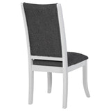 Judd Pearl White and Gray Dining Side Chair, Set of 2 from Coaster - Luna Furniture