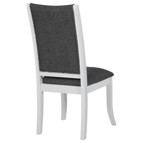 Judd Pearl White and Gray Dining Side Chair, Set of 2 from Coaster - Luna Furniture