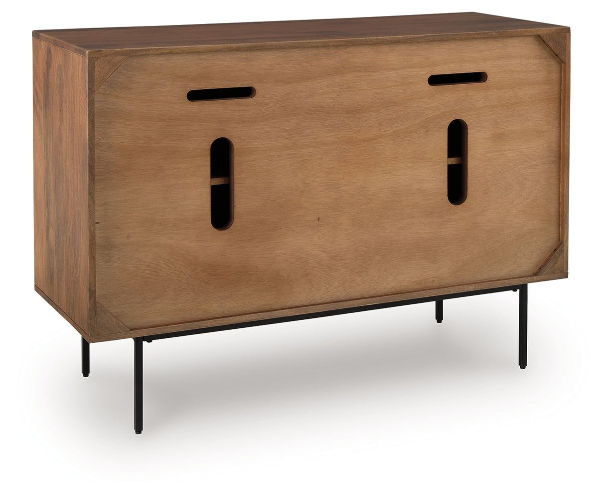 Juddins Brown Accent Cabinet from Ashley - Luna Furniture