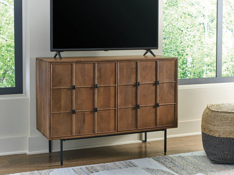 Juddins Brown Accent Cabinet from Ashley - Luna Furniture