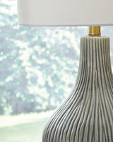 Judlen Gray/Gold Finish Table Lamp from Ashley - Luna Furniture