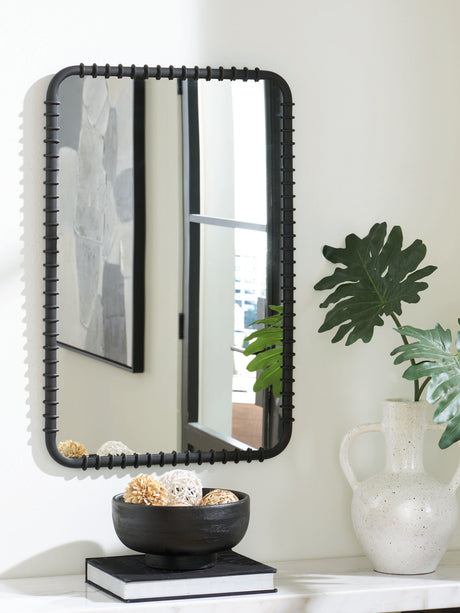Judlow Black Accent Mirror from Ashley - Luna Furniture