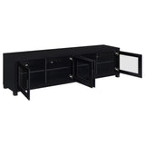 Jupiter Black 3-piece Entertainment Center 79-inch TV Stand from Coaster - Luna Furniture