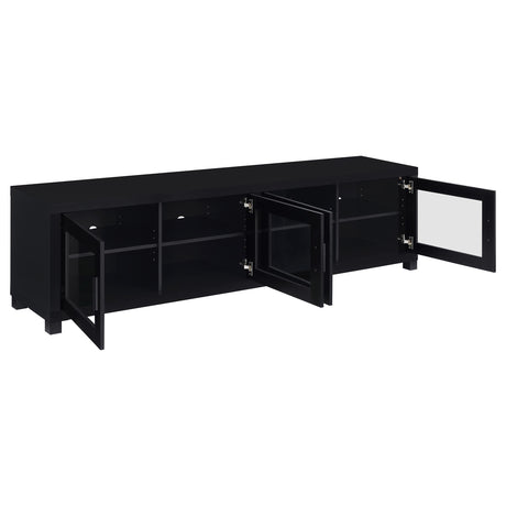 Jupiter Black 3-piece Entertainment Center 79-inch TV Stand from Coaster - Luna Furniture