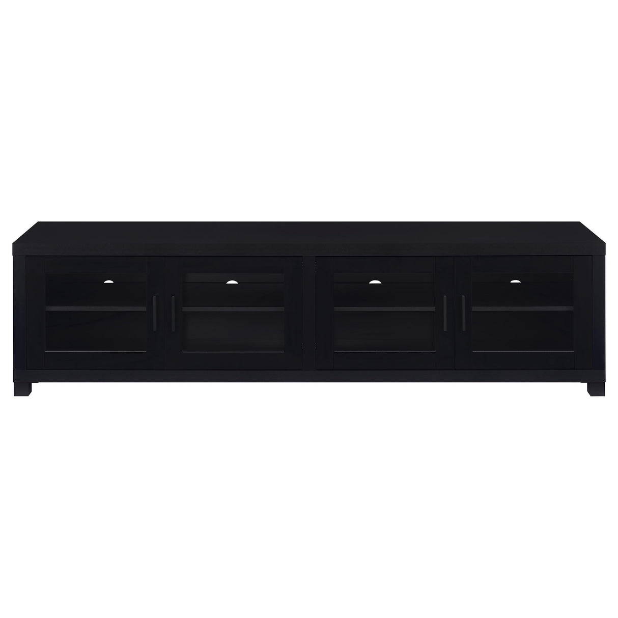 Jupiter Black 3-piece Entertainment Center 79-inch TV Stand from Coaster - Luna Furniture