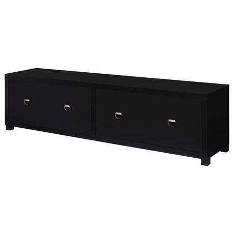 Jupiter Black 3-piece Entertainment Center 79-inch TV Stand from Coaster - Luna Furniture