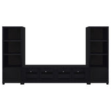 Jupiter Black 3-piece Entertainment Center 79-inch TV Stand from Coaster - Luna Furniture