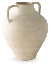 Justy Antique Beige Vase from Ashley Furniture - Luna Furniture