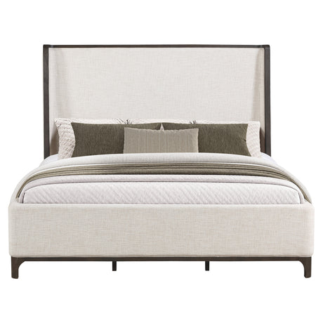 Verona Cream Upholstered King Bed from Steve Silver - Luna Furniture