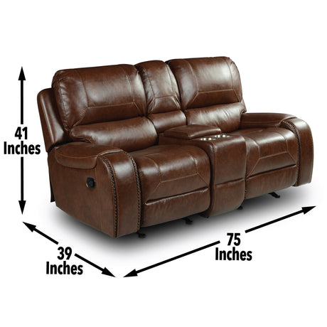 Keily Brown 3-Piece Manual Reclining Living Room Set from Steve Silver - Luna Furniture