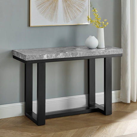 Artemis Gray Marble Top Sofa Table from Steve Silver - Luna Furniture