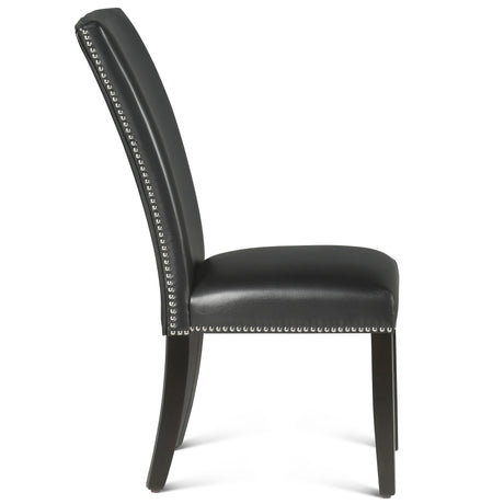 Finley Black PU Side Chair, Set of 2 from Steve Silver - Luna Furniture
